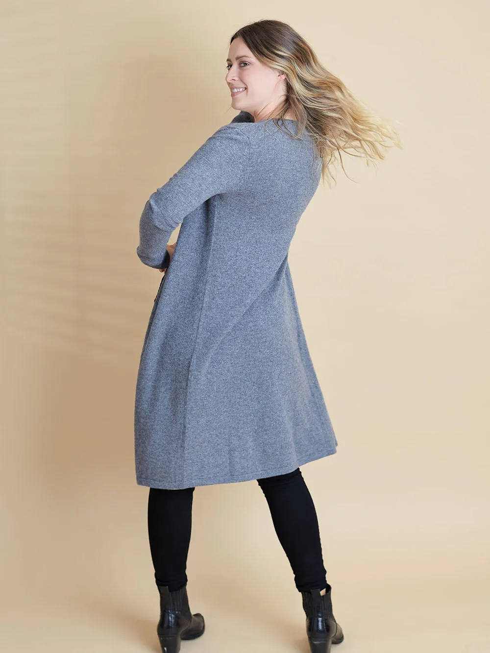 100% Mongolian Cashmere Long Cardigan