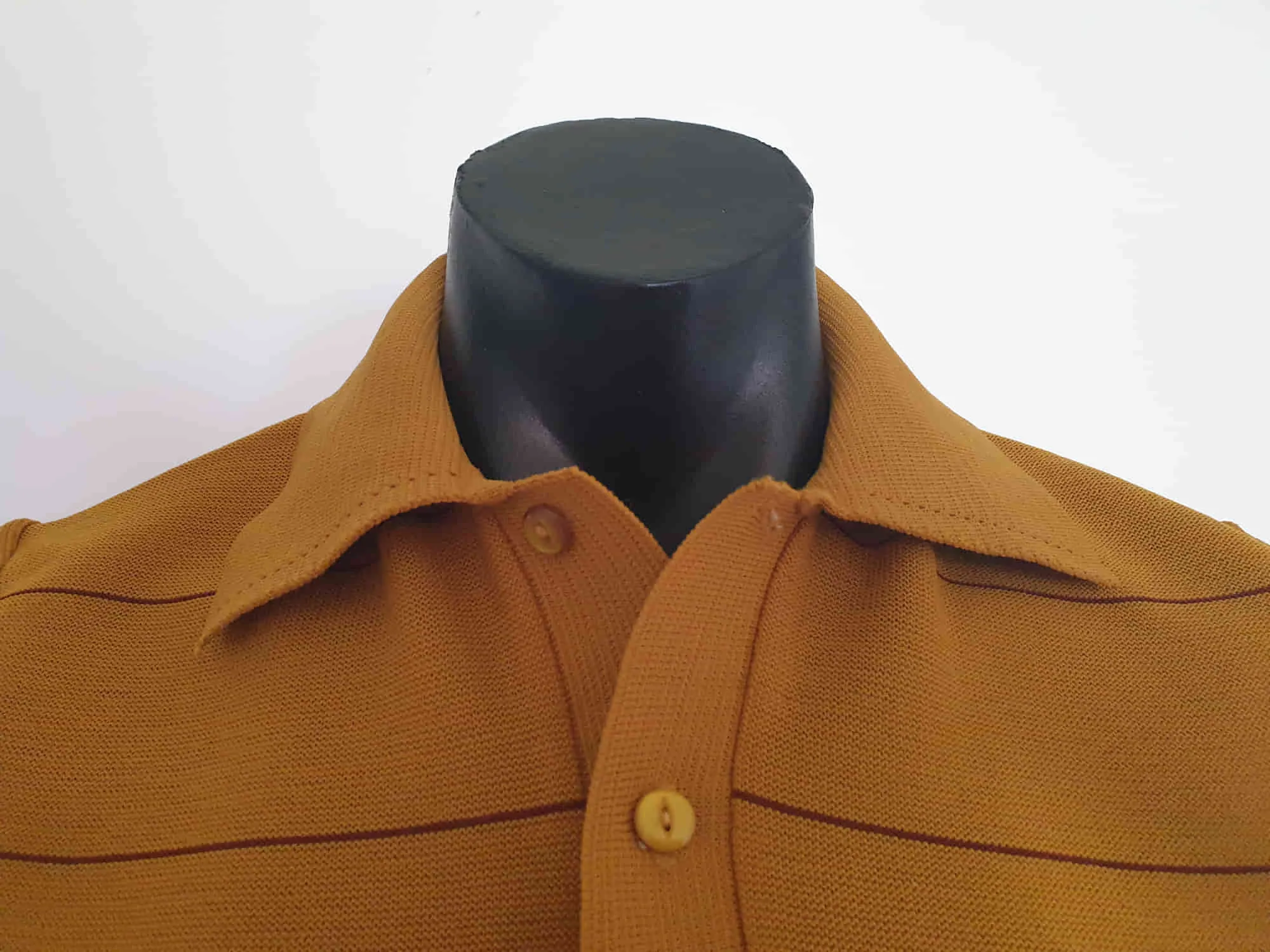 1970s Tan Bowling Shirt by Rover - M