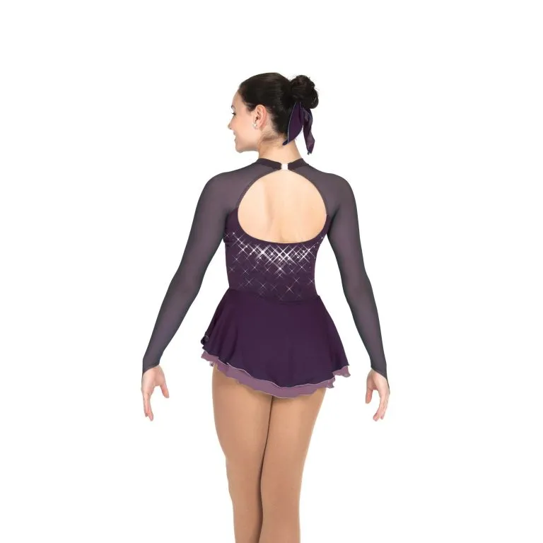 70 Competition Figure Skating Purple Amethyst Avalanche Dress