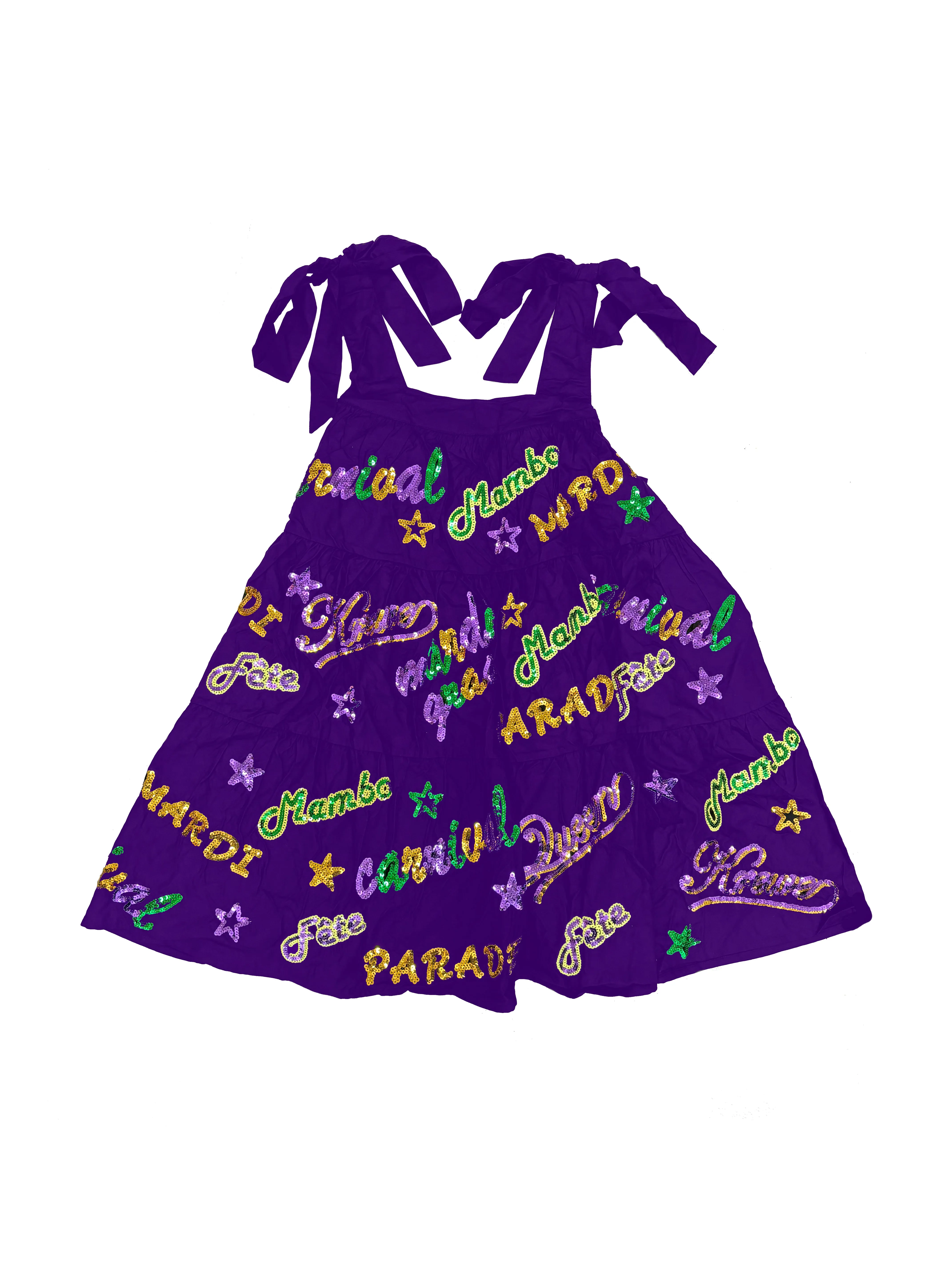 Adult Mardi Explosion Viscose Dress - Purple