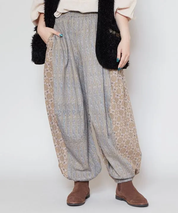 Ajrakh Paisley Patchwork Harem Pants