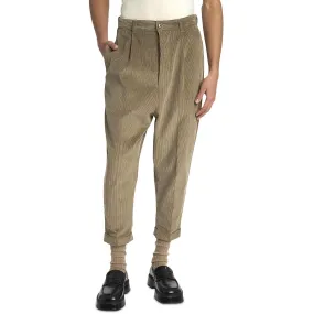 AMI Alexandre Mattiussi Mens Carrot Corduroy High Rise Trouser Pants