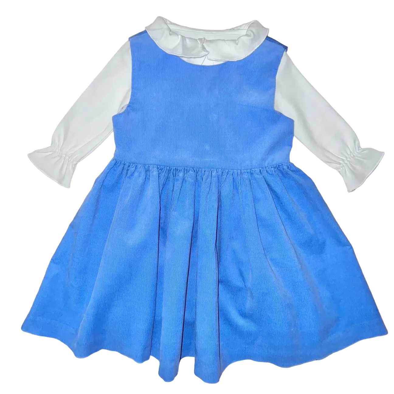 Anna Twirl Dress- Boone Hall Blue Corduroy