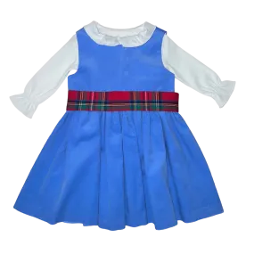 Anna Twirl Dress- Boone Hall Blue Corduroy