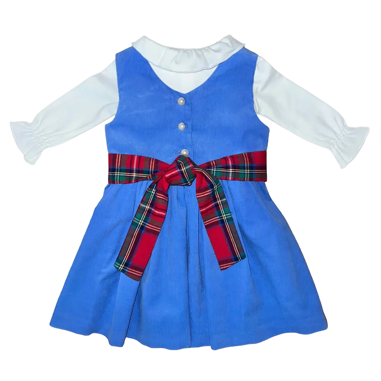 Anna Twirl Dress- Boone Hall Blue Corduroy