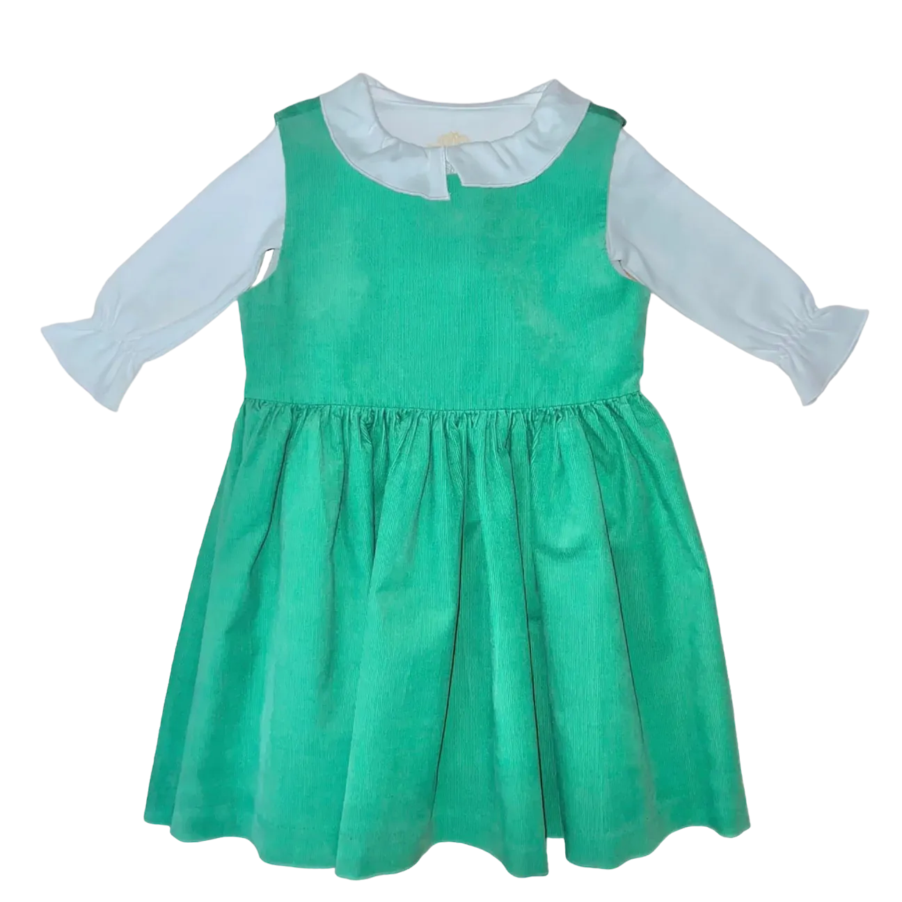 Anna Twirl Dress- Seagrass Green Corduroy