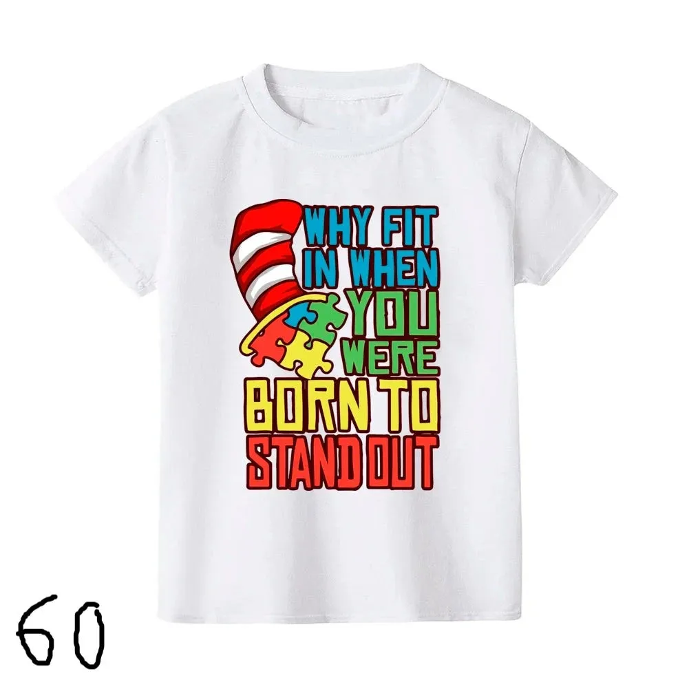 Autism Awareness Day Kids Tshirt You'll Never Walk Alone