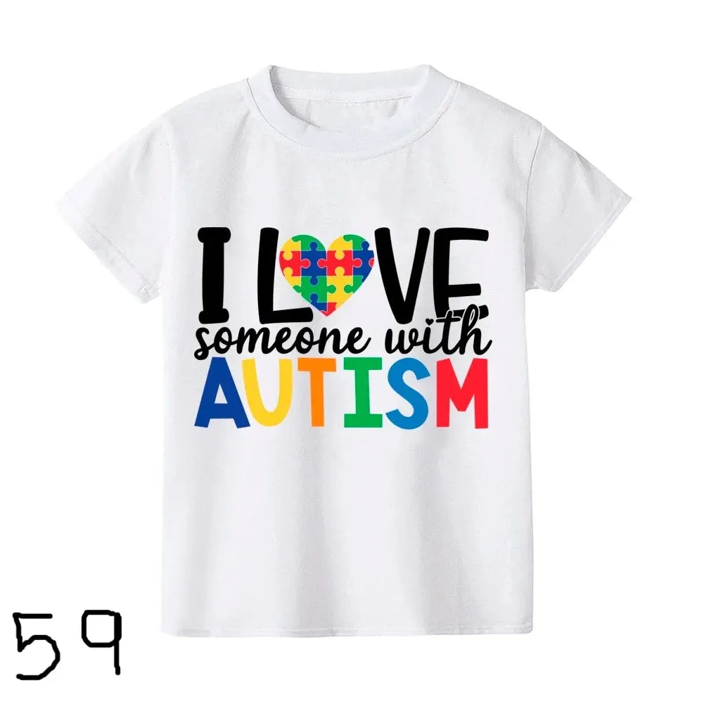 Autism Awareness Day Kids Tshirt You'll Never Walk Alone