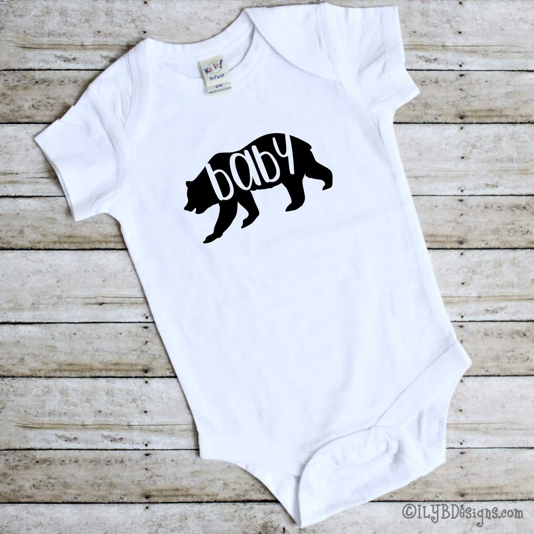 Baby Bear Baby Gift Set - Mommy Bear Daddy Bear Coffee Mugs - Baby Bear Bodysuit