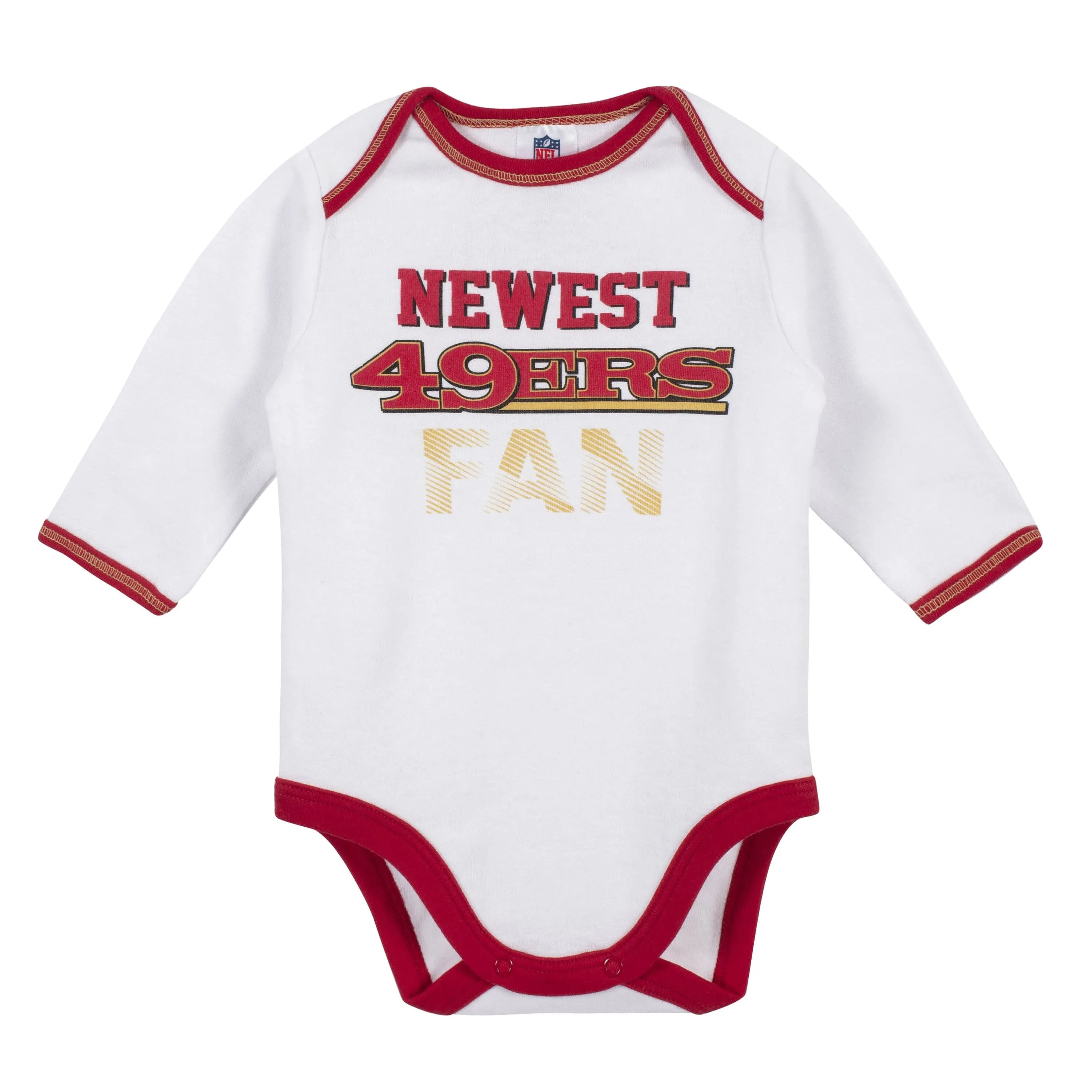 Baby Boys San Francisco 49ers 3-Piece Bodysuit, Pant and Cap Set