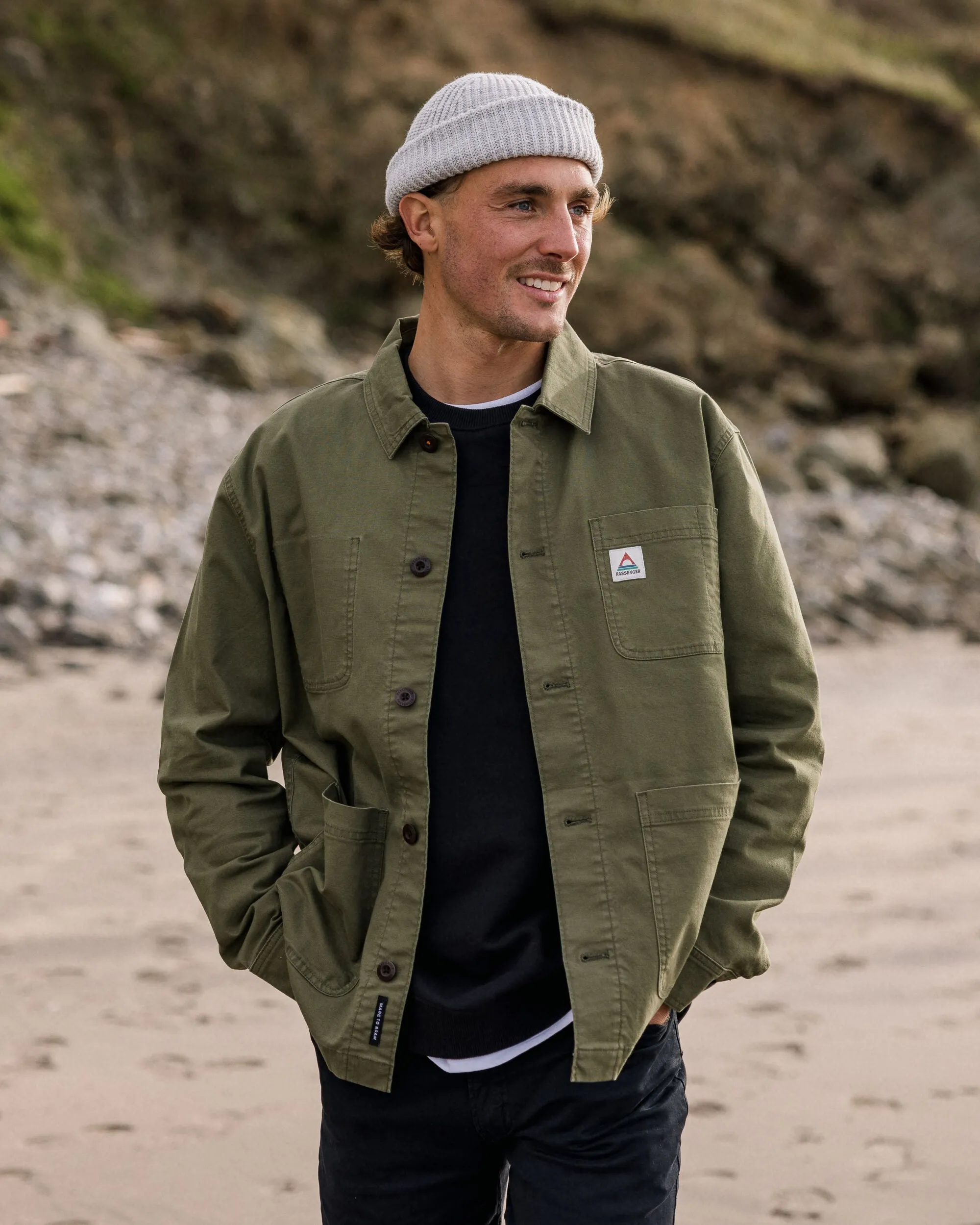 Balsa Canvas Overshirt - Khaki