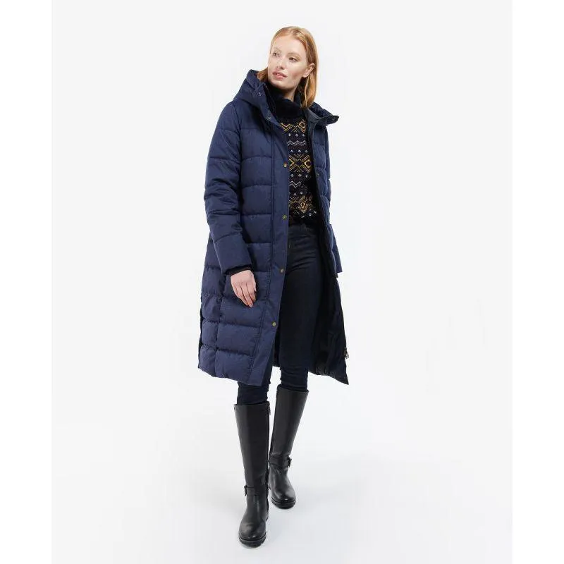 Barbour Musk Ladies Quilted Coat - Navy Herringbone