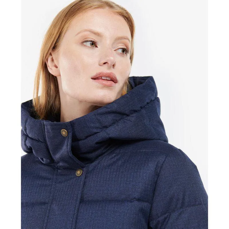 Barbour Musk Ladies Quilted Coat - Navy Herringbone