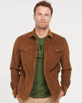 Barbour Stretch Corduroy Over Shirt In Sandstone