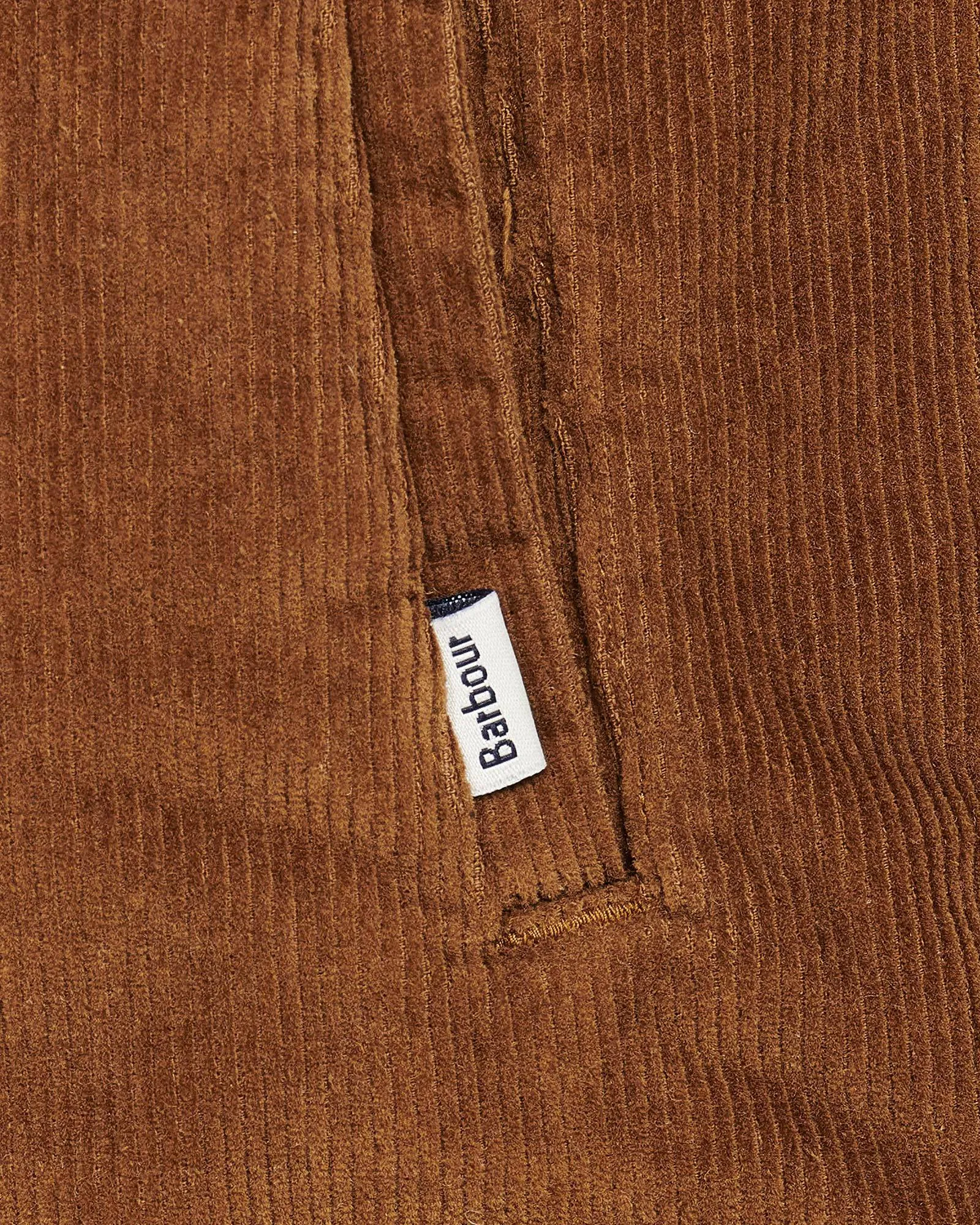 Barbour Stretch Corduroy Over Shirt In Sandstone