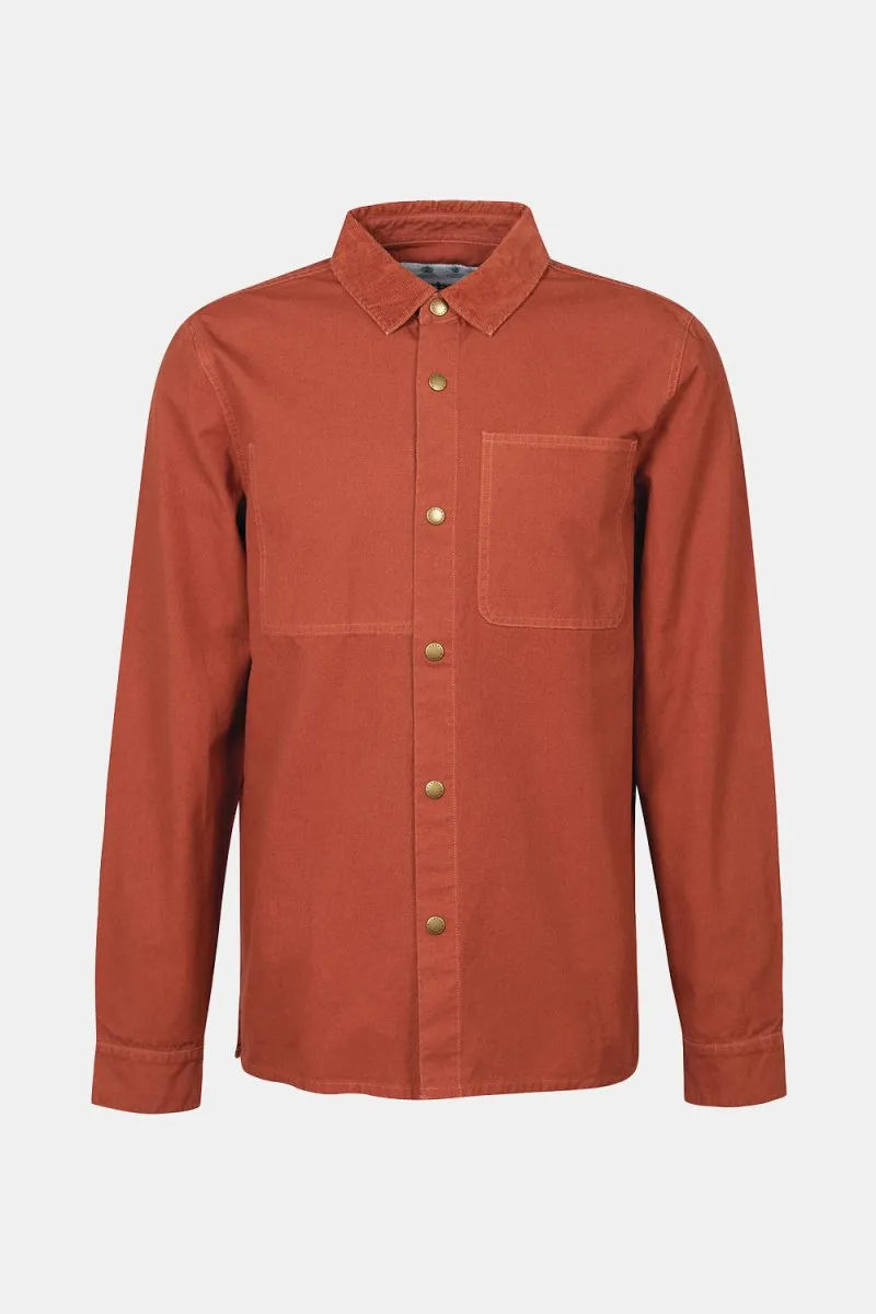 Barbour White Label Lorenzo Overshirt (Rust)