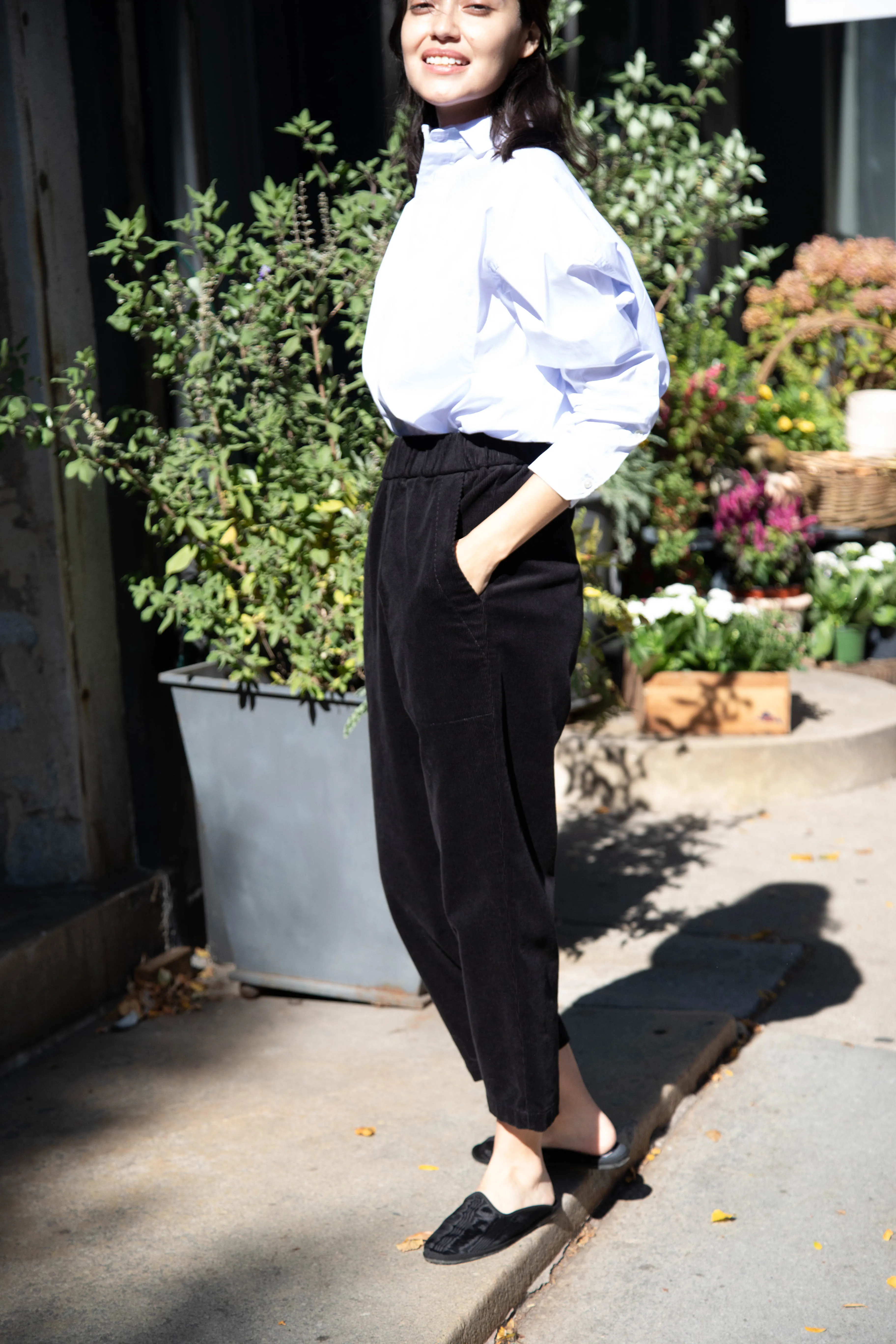 Barena Venezia | Joie Trouser in Black Corduroy