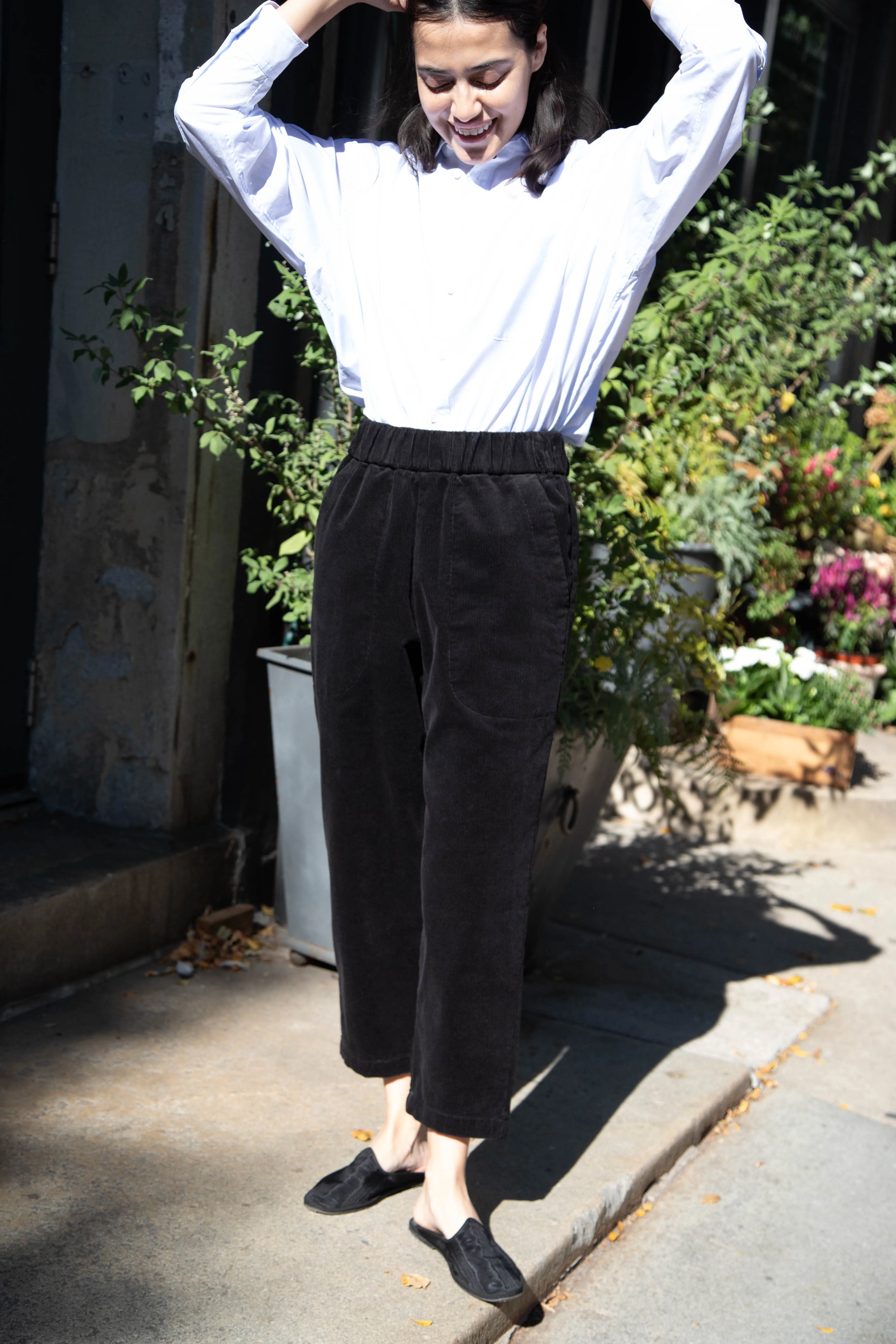 Barena Venezia | Joie Trouser in Black Corduroy