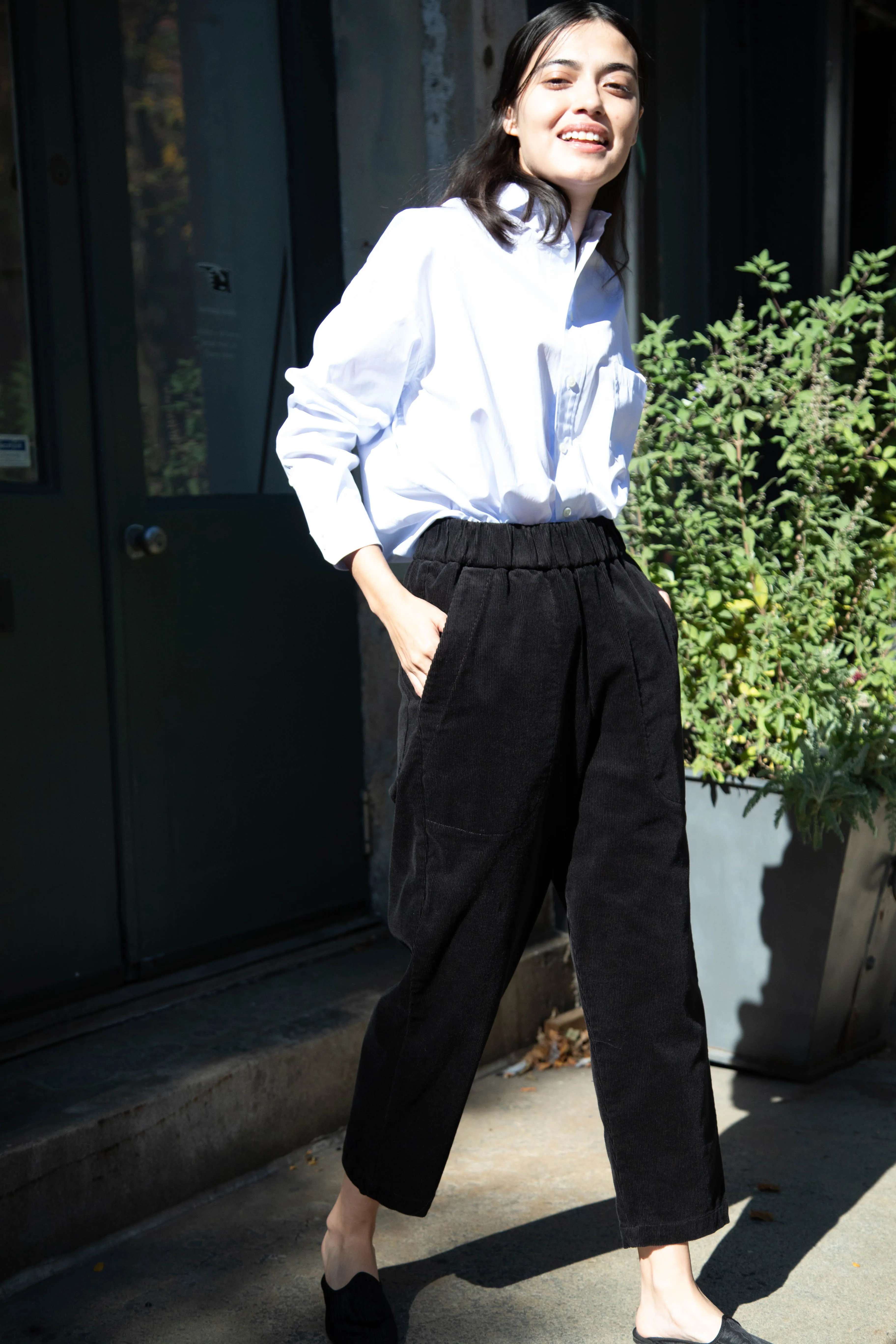 Barena Venezia | Joie Trouser in Black Corduroy