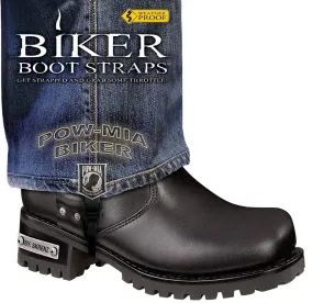 BBS/PW6 Weather Proof- Boot Straps- POW MIA- 6 Inch