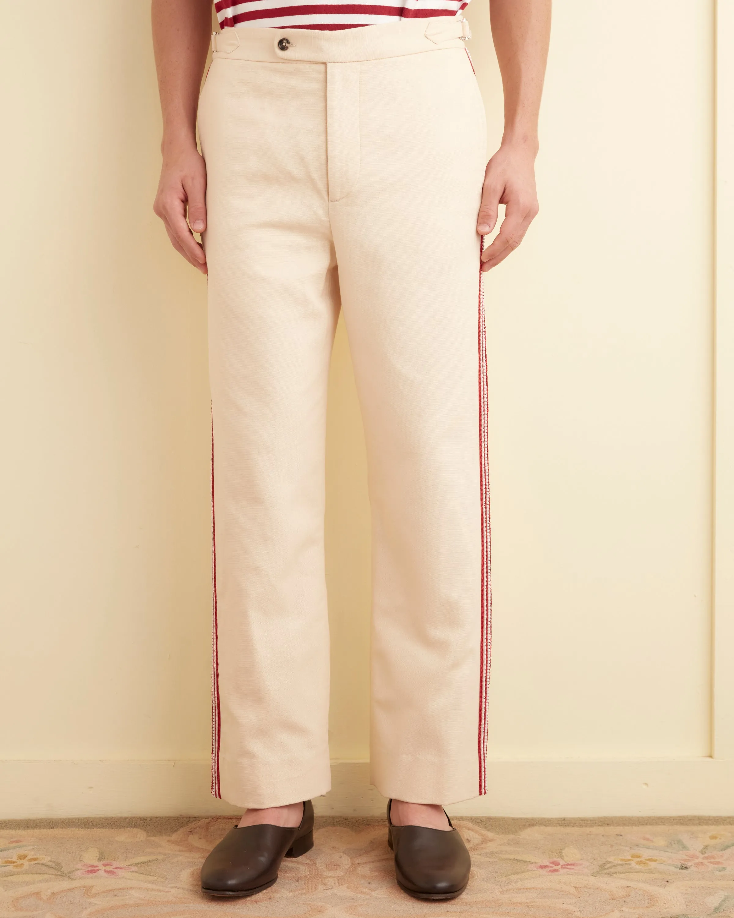 Beaded Stria Trousers