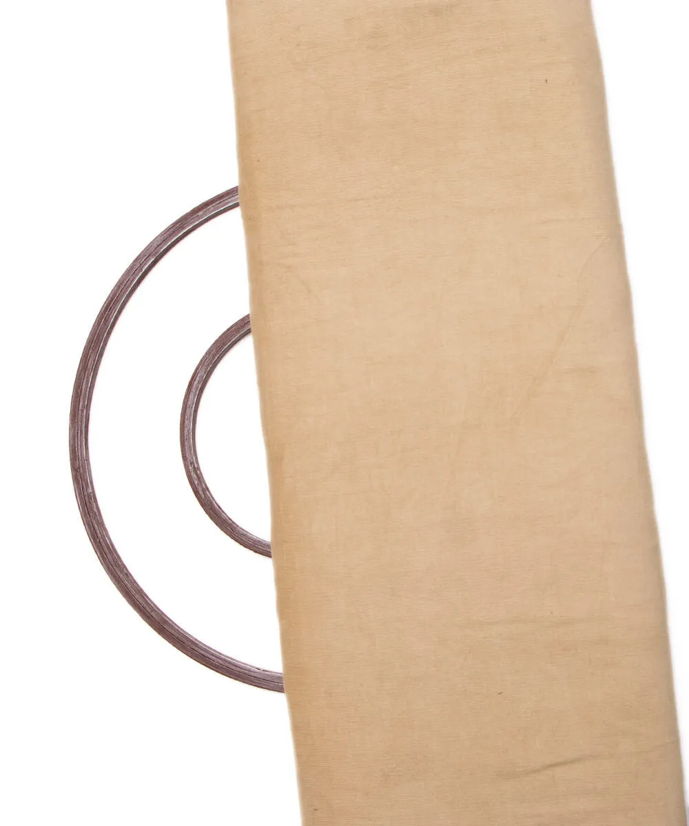 Beige Colour Plain Corduroy Fabric