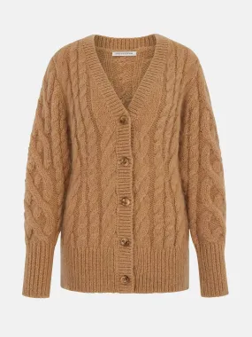 Beige mohair Ross cardigan