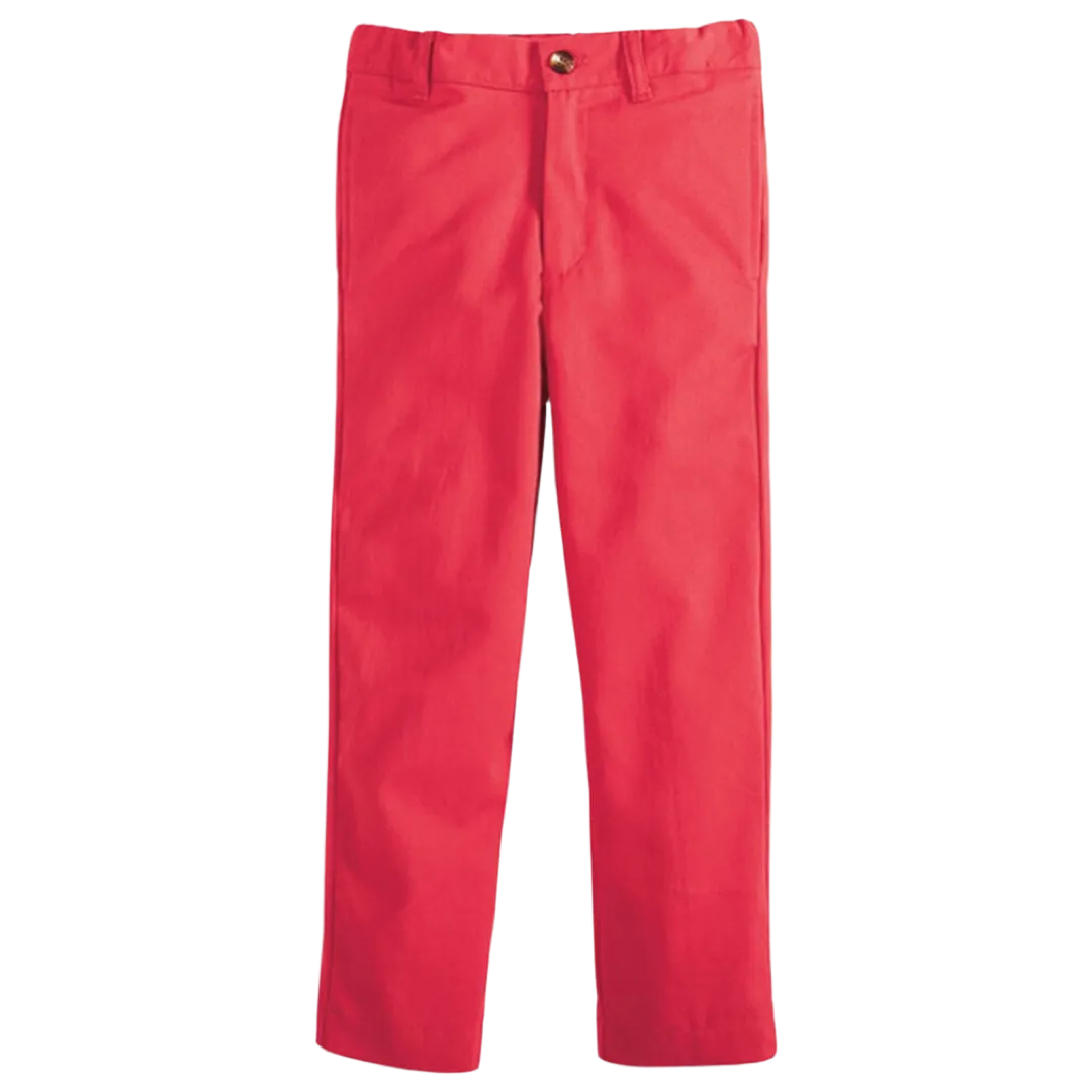 Bella Bliss Twill Slim Pant - Breakers Red