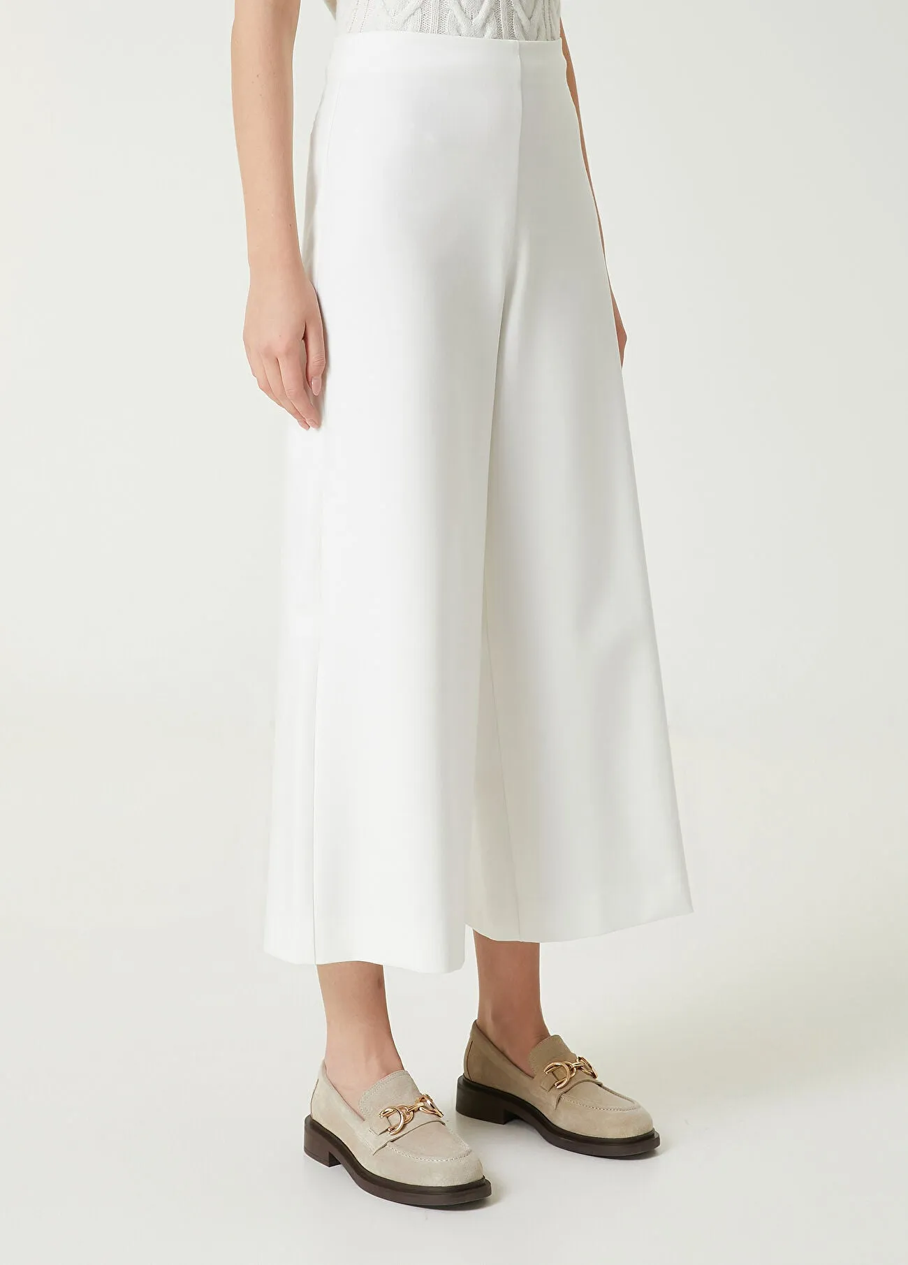 Beymen Club Wide-Leg Trousers Off White