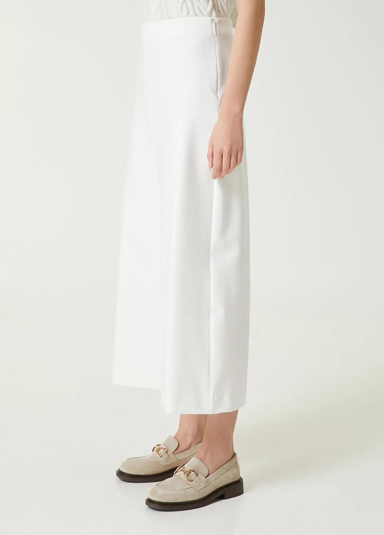 Beymen Club Wide-Leg Trousers Off White