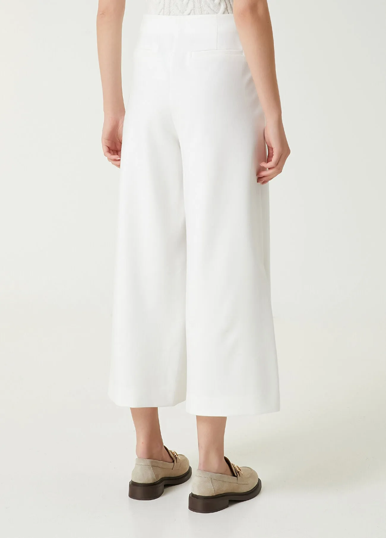 Beymen Club Wide-Leg Trousers Off White