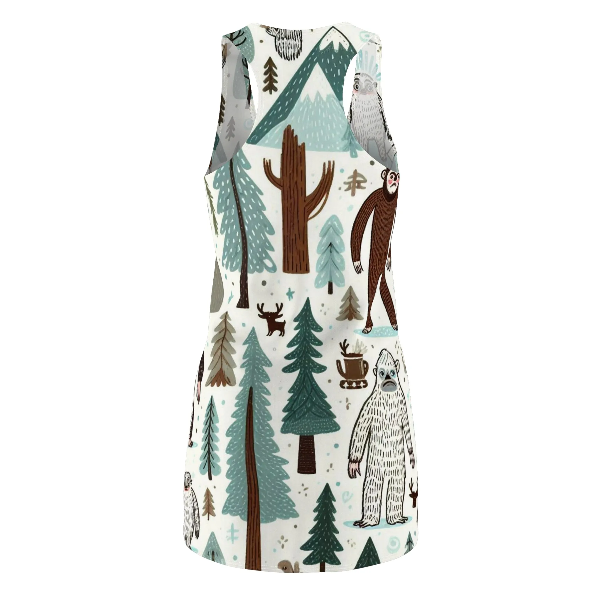 Bigfoot and Yeti - Cut & Sew Racerback Dress (AOP)