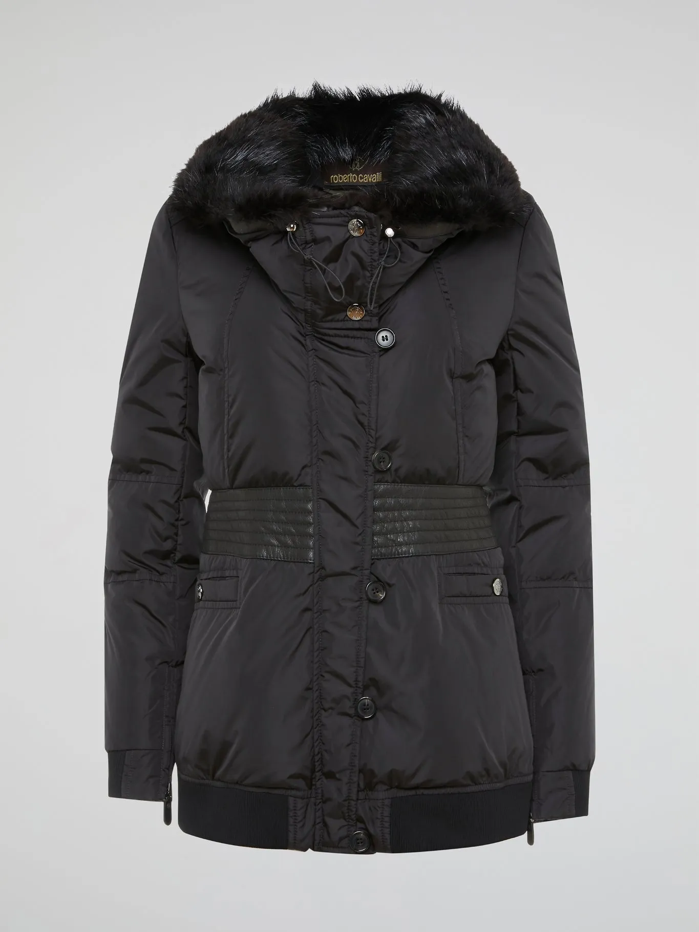 Black Fur Collar Parka