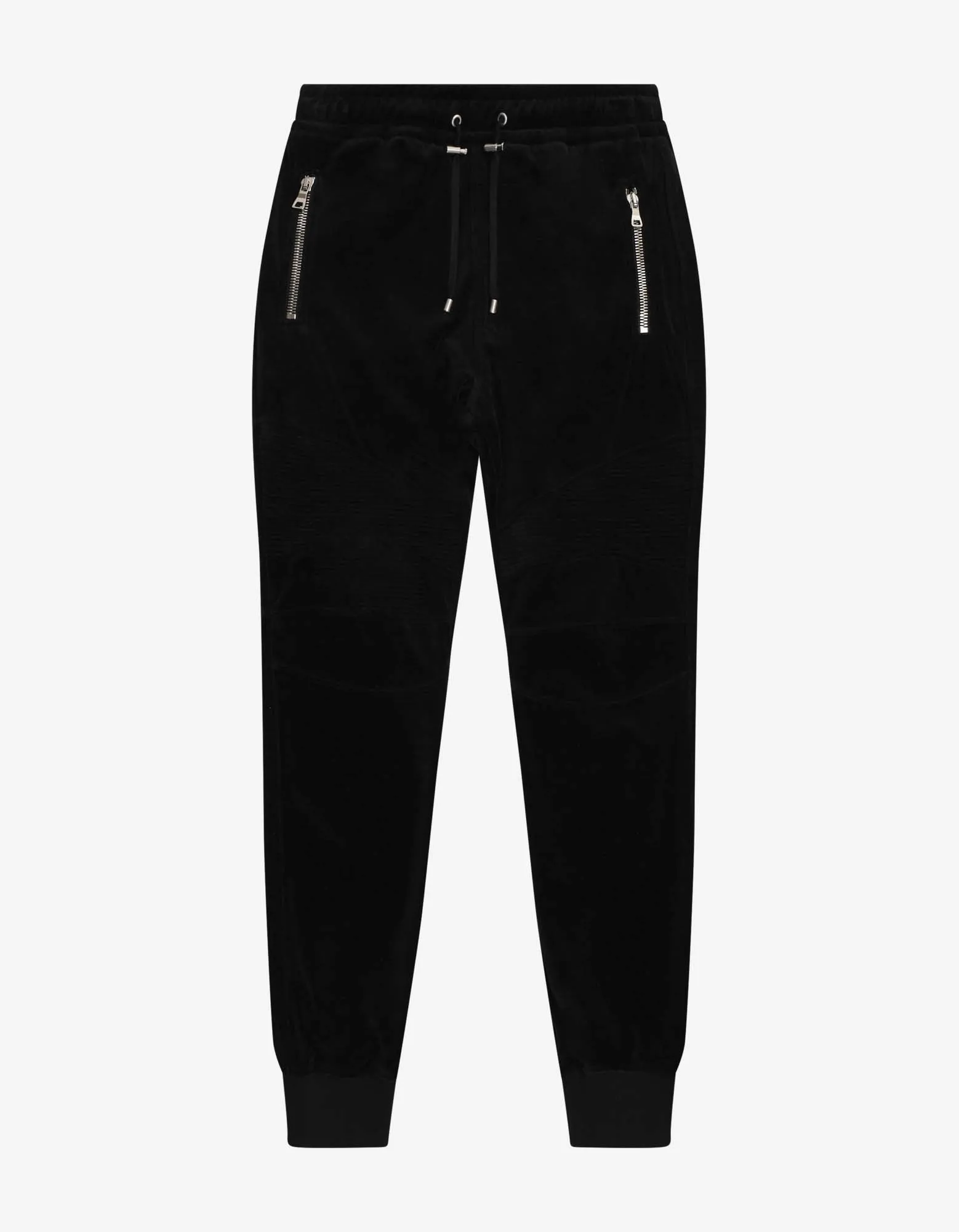 Black Velvet Biker Sweat Pants -