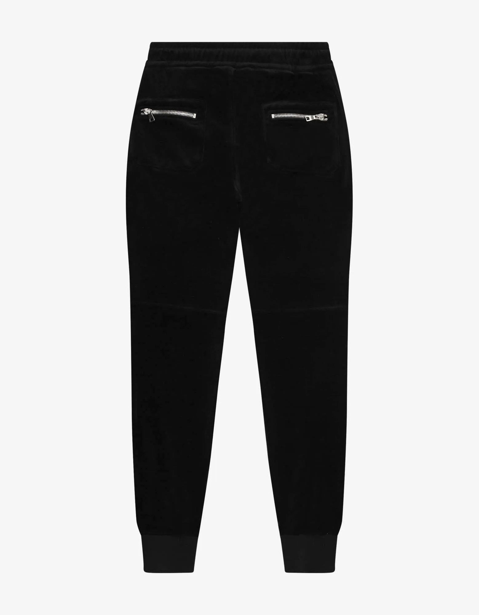 Black Velvet Biker Sweat Pants -