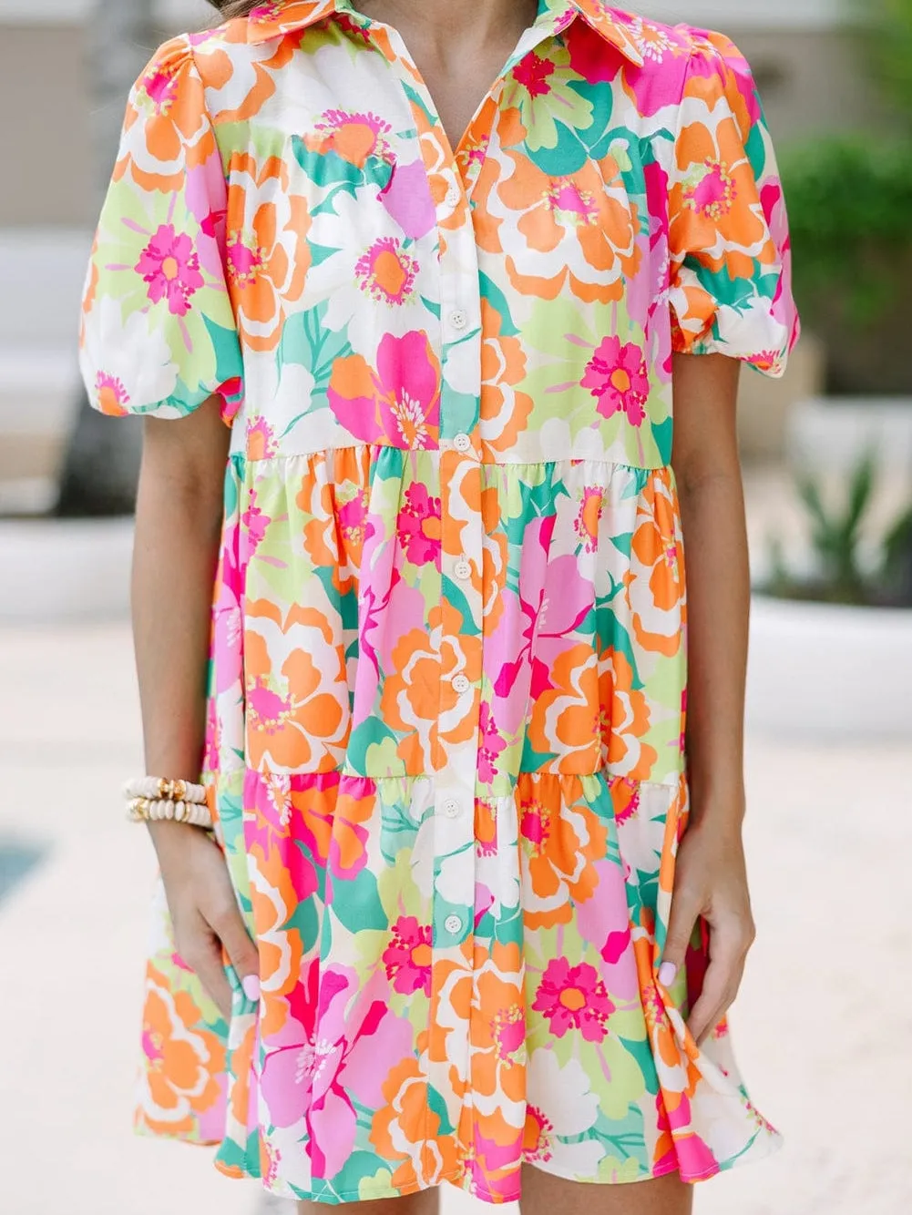 Boho Floral Mini Dress