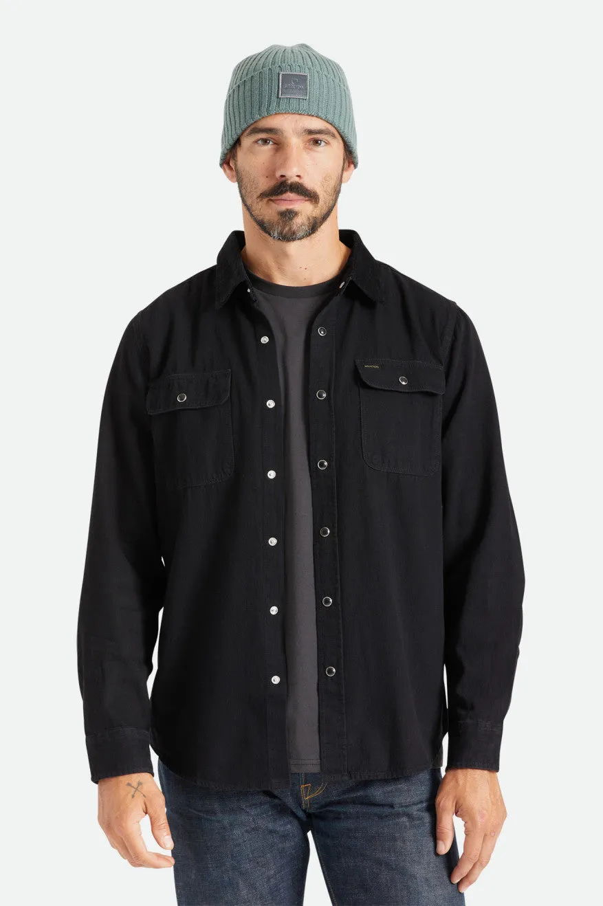 Bowery Reserve L/S Woven - Worn Black