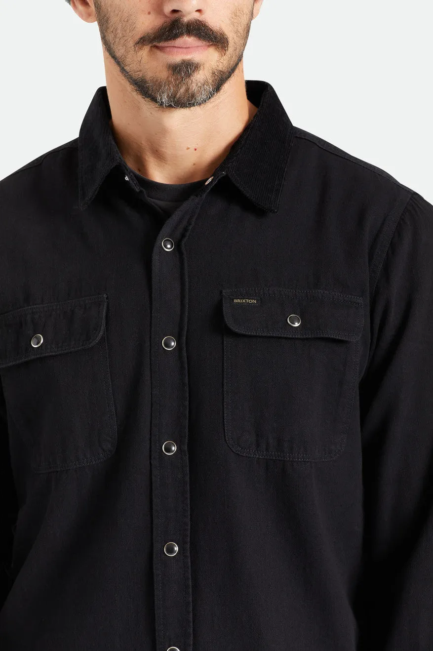 Bowery Reserve L/S Woven - Worn Black