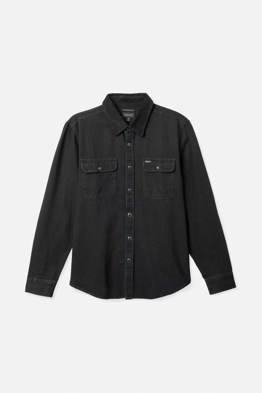 Bowery Reserve L/S Woven - Worn Black