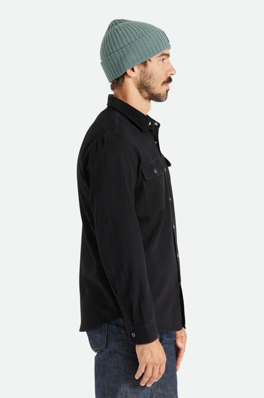 Bowery Reserve L/S Woven - Worn Black