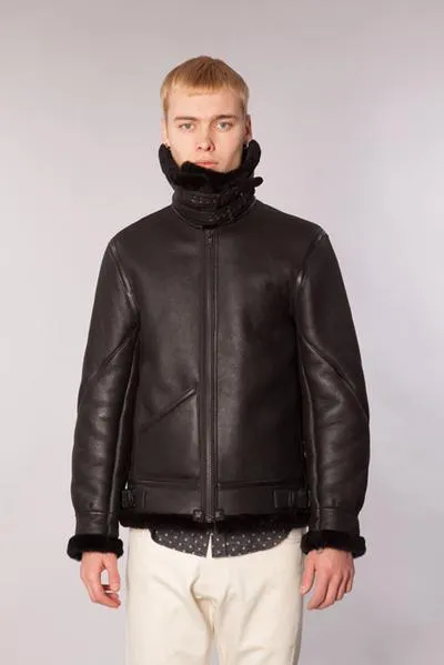 Burt Black Shearling