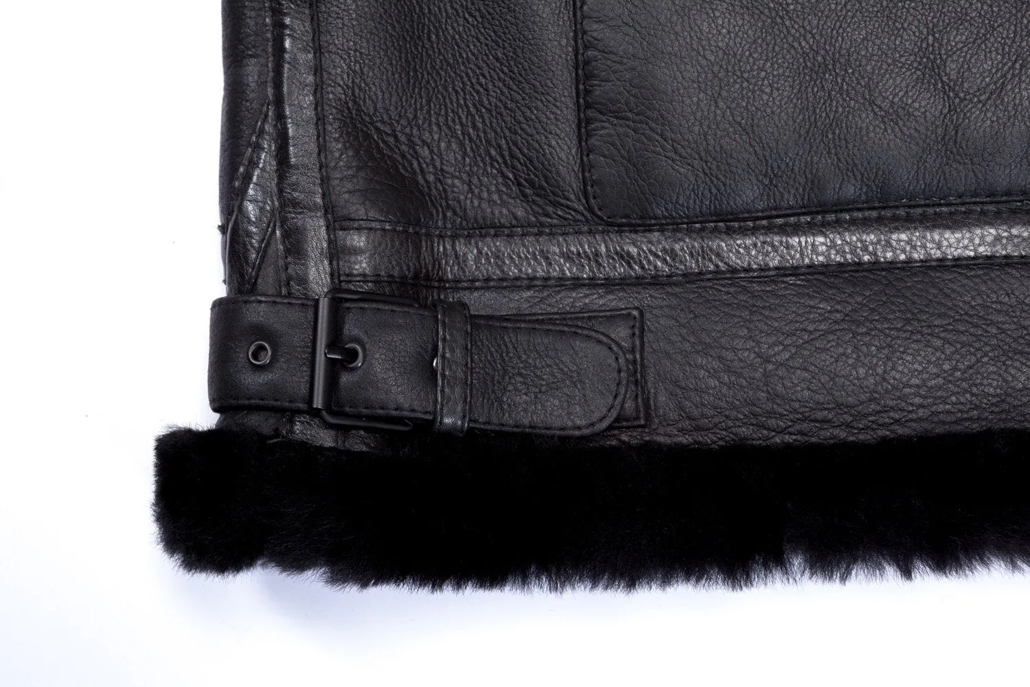 Burt Black Shearling