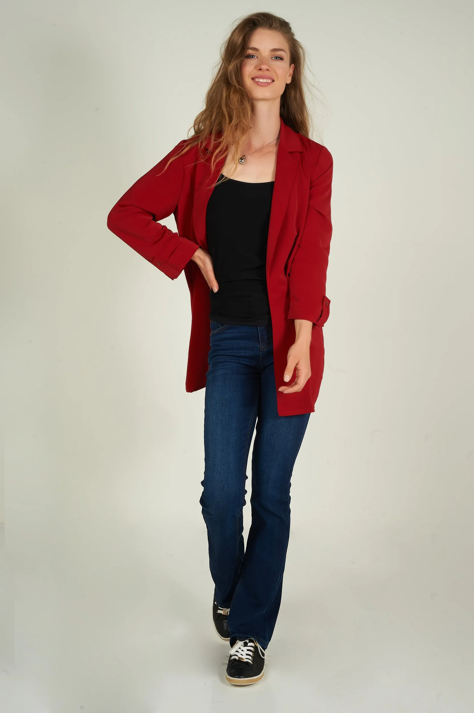 Cardigan long ouvert - BLANDA-X2 - (R-B2)