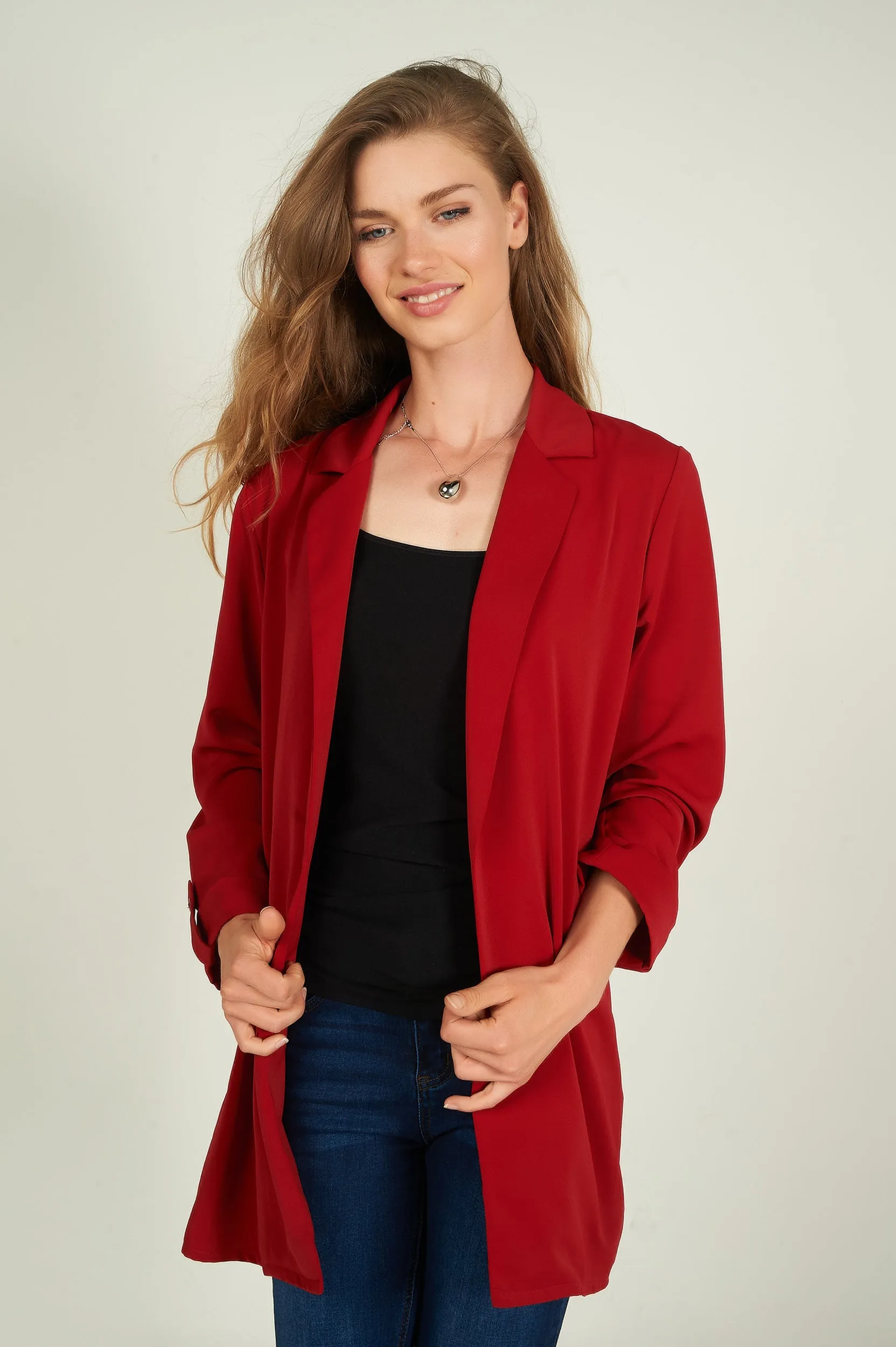 Cardigan long ouvert - BLANDA-X2 - (R-B2)