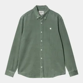 Carhartt L/S Madison Fine Cord Shirt - Park/Wax