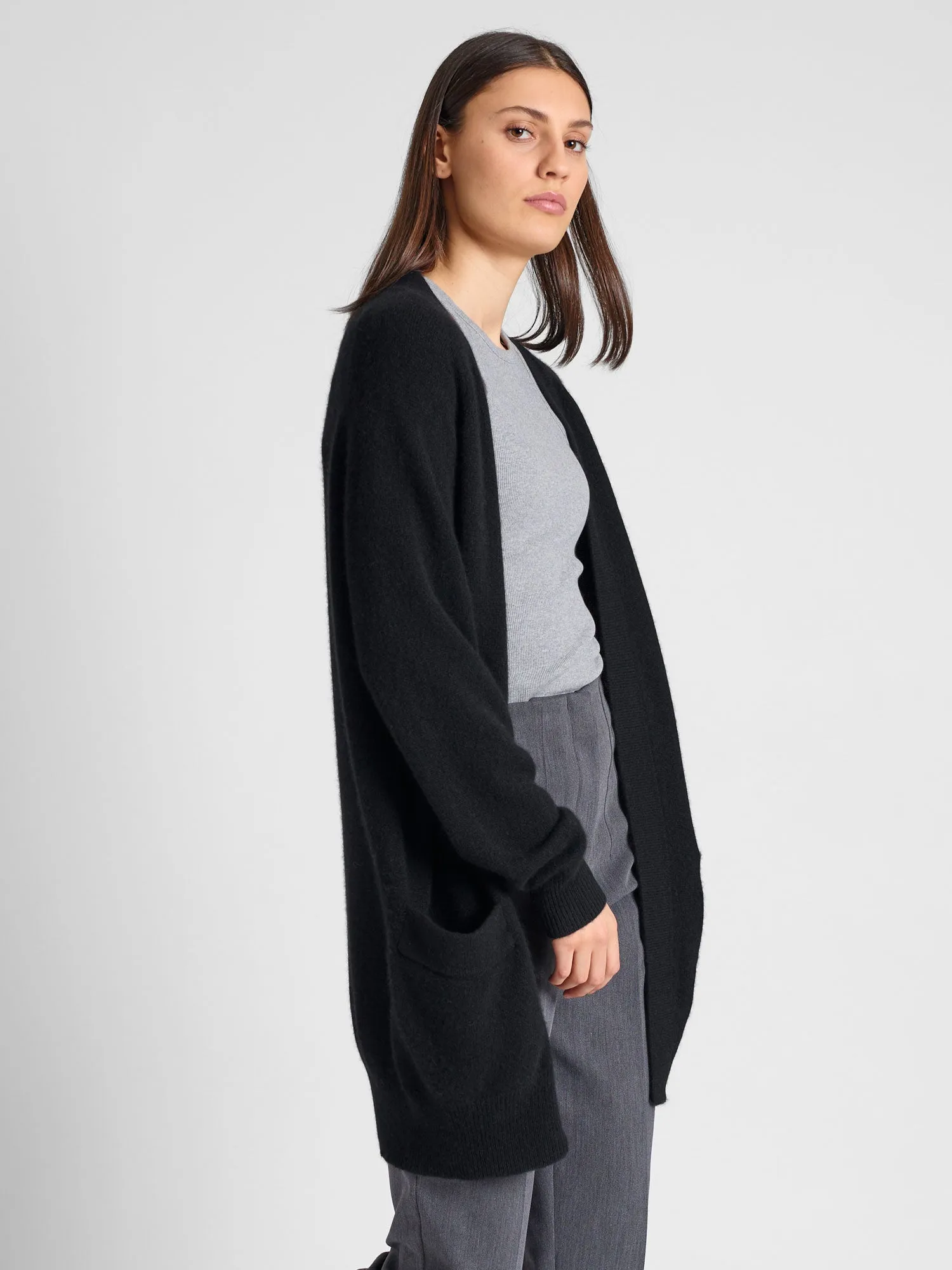 Cashmere cardigan "Solveig" - black