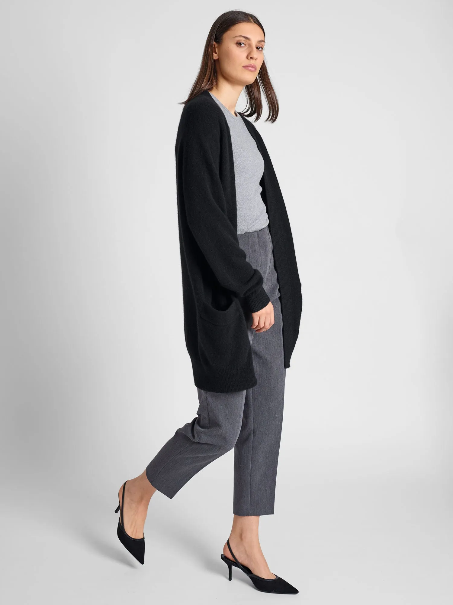 Cashmere cardigan "Solveig" - black