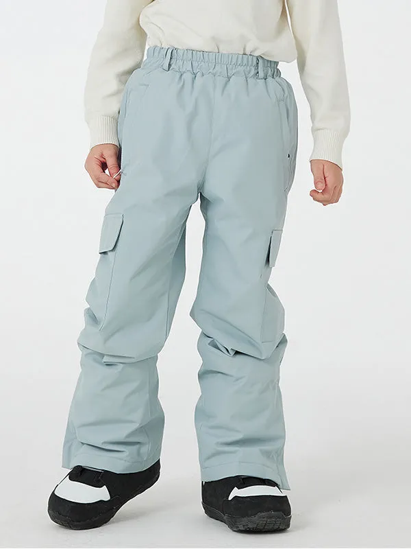 Children Anorak Snow Pants High Waist Sports Trousers