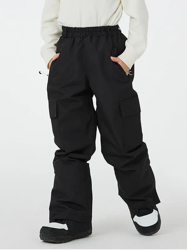 Children Anorak Snow Pants High Waist Sports Trousers