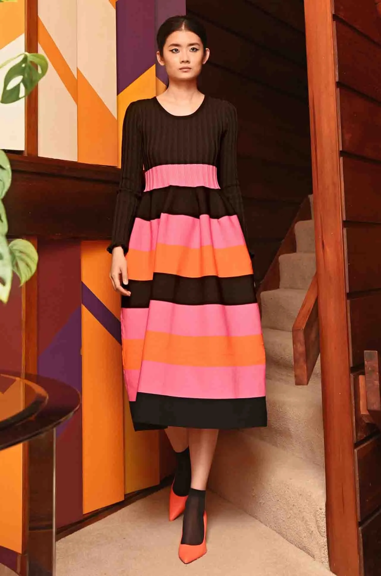 Coop - Striped Up Stripe Writer Dress